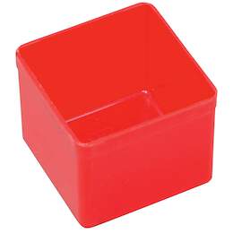 1238857 - Wechselbox H&ouml;he 45mm Typ 1 rot Au&szlig;en 54x54x45mm