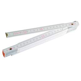 1083825 - Holzgliederma&szlig;stab wei&szlig; 2m 10 Glieder