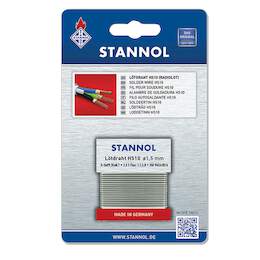 1245575 - L&ouml;tdraht HS10 Radiolot, DM 1,5 mm, 1m Wickel, Sn99Cu1b, SB