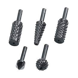 1080249 - Profilraspel- u. Senkerset 5tlg. Schaft DM 6,35mm