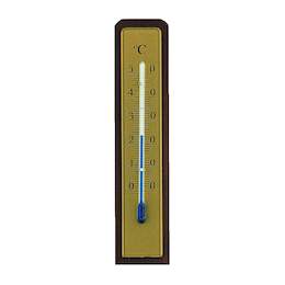 1033546 - Zimmerthermometer Nu&szlig;baum lackiert 133x30mm SB