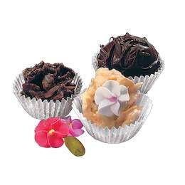 1038974 - Pralinenf&ouml;rmchen Papier 200er wei&szlig; DM25x20mm SB