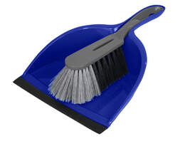 1126804 - Kehrgarnitur silber/bl.2 tlg. Star-Line mit Lippe