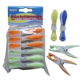 1199124 - W&auml;scheklammern Superior 12er Kunststoff/Gummi