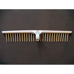 1086573 - Rasenrechen Holz verstellbar 28 Nylonz&auml;hne o. Stiel