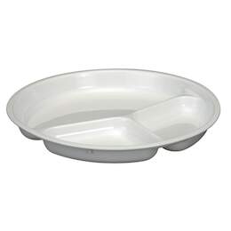 1238018 - Mikrowellenteller Men&uuml; wei&szlig; rund 24,5x3cm