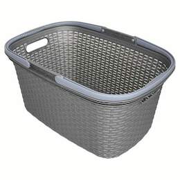 1246603 - W&auml;schekorb 32l m.2 Griffen Ku-Rattan