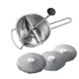 1248127 - Passiermaschine Flotte Lotte Edelstahl 3 Eins&auml;tze