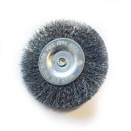 1247585 - Rundb&uuml;rste gewellt DM 100mm Schaft 6mm Stahldraht 0,30mm