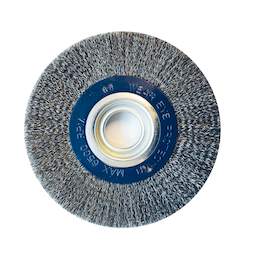 1247618 - Rundb&uuml;rste gewellt DM 175mm Bohrung 31,75mm Stahldr. 0,3mm