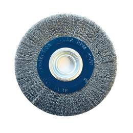 1247619 - Rundb&uuml;rste gewellt DM 200mm Bohrung 31,75mm Stahldr. 0,3mm