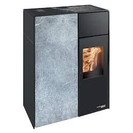 1255674 - Pelletofen Lucca II RLU 442.08-ST SW, Serpentino