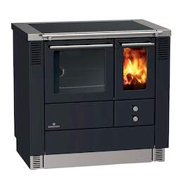 1256149 - Festbrennstoffherd LC 75 B anthrazit-metallic RA links