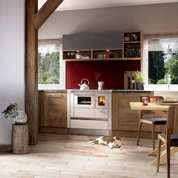 1256161 - Festbrennstoffherd Rega2 75 wei&szlig; RA links