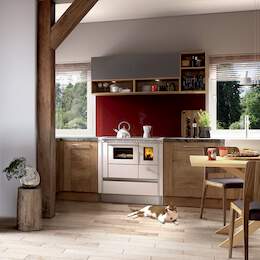 1256162 - Festbrennstoffherd Rega2 75 wei&szlig; RA rechts