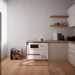 1256175 - Zentralheizungsherd ZEH 90 wei&szlig; rechts