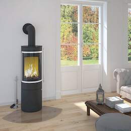 1256555 - Kaminofen Pular Plus Compact Stahl schwarz