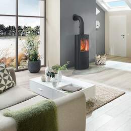 1256570 - Kaminofen Draco M Stahlt&uuml;r Stahl schwarz