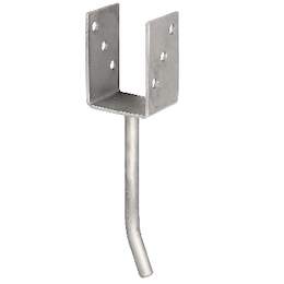 1257716 - U-Pfostentr&auml;ger Edelstahl m.Betonanker