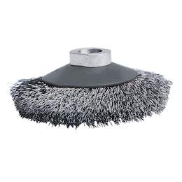 1126503 - Kegelb&uuml;rste gewellt M14 DM 100mm Stahldraht 0,30mm