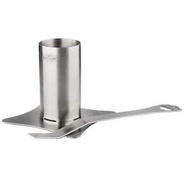 1260223 - H&auml;hnchenhalterung Edelstahl m. abnehmbarem Griff