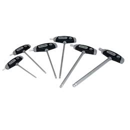 1129392 - T-Griff Kugelk.-Stiftschl&uuml;ssel Satz 6tlg. 3,4,5,6,8,10mm