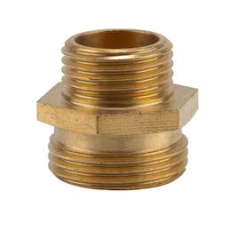 1140643 - Reduzier-Gewindenippel Messing 3/4" - 1/2" Aussengewinde