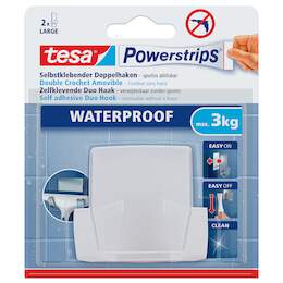 1264814 - Power Strips Doppelhaken L wei&szlig; Waterproof-1 St&uuml;ck