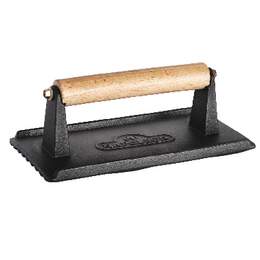 1271993 - Gusseisen Fleischbeschwerer und Burgerpresse, 21x11 cm