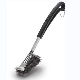 1271999 - Grillb&uuml;rste dreireihig Edelstahl, mit Schaber