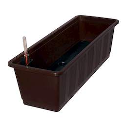 1273644 - Bew&auml;sserungs-Blumenkasten 60cm Aqua Green plus braun