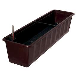 1273648 - Bew&auml;sserungs-Blumenkasten 80cm Aqua Green plus braun