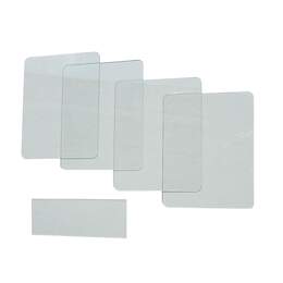 1209874 - Vorsatzglas-Set 5tlg. 110x90x9mm f. Schirm "Profi"