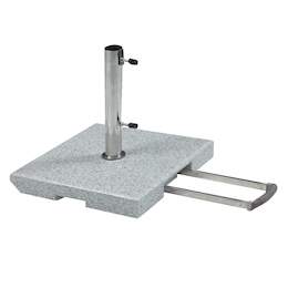 1257776 - Schirmst&auml;nder Trolley 70kg granit, m. Zuggriff, 2 Rollen