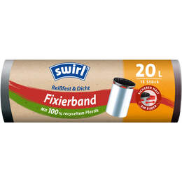 1277164 - M&uuml;llbeutel mit Fixierband schwarz
