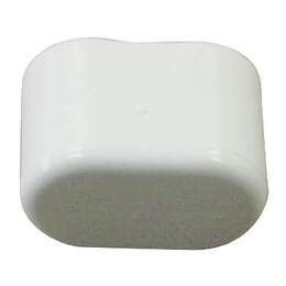 1278355 - Schutzkappe oval Kunst.wei&szlig; 30x15mm,4Stk.