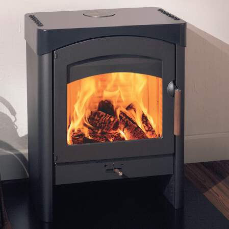 1239644 - Kaminofen Pallas Stahlmantel inkl. Gu&szlig;deckel m. Kochplatten