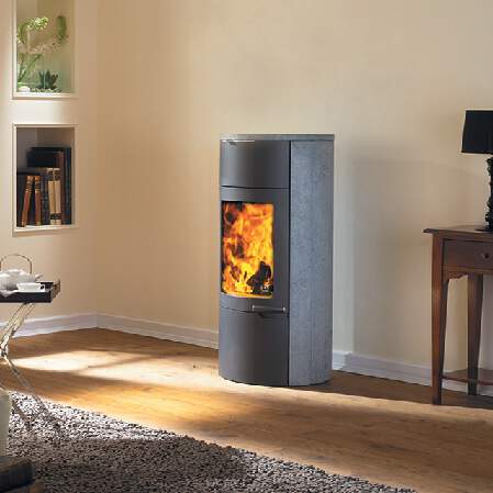 1239650 - Kaminofen Uno Xtra Speckstein Mantel