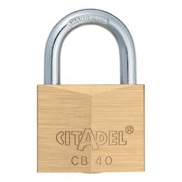 1212135 - Vorhangschl.Messing Citadel 40 inkl.2 Schl&uuml;ssel