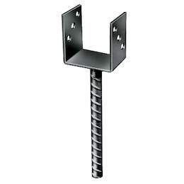 1040135 - Pfostentr&auml;ger U-Form Riffelstahl