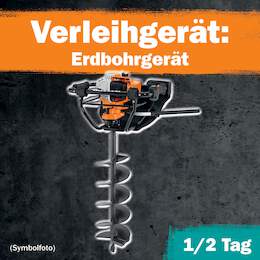 1288414 - Erdbohrger&auml;t 1/2 Tag Leihdauer