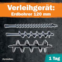 1288651 - Erdbohrer 120mm 1 Tag Leihdauer