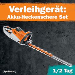 1288683 - Akku-Heckenschere Set 1/2 Tag Leihdauer